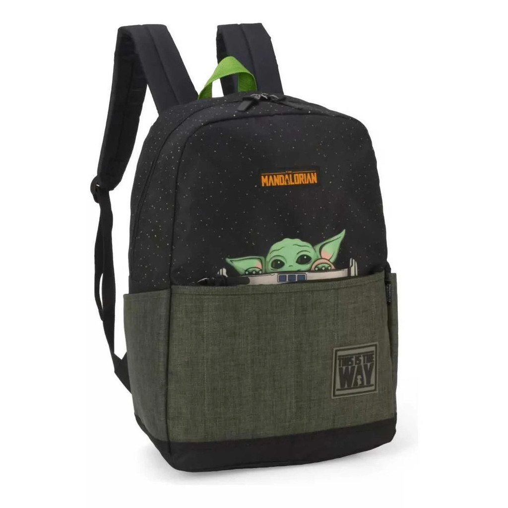Mochila Star Wars Mandalorian Preta Luxcel | Shopee Brasil