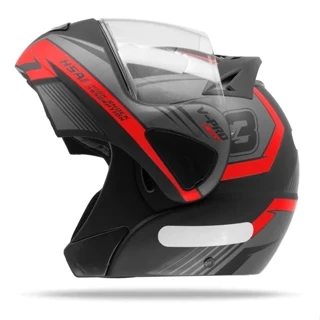 Capacete Moto Pro Tork V-pro Jet 3 Escamoteável Robocop Fechado Universal Lançamento Promoção