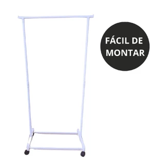 Arara de roupas com prateleira 60 x 35 x 130 cm - Fácil Montagem