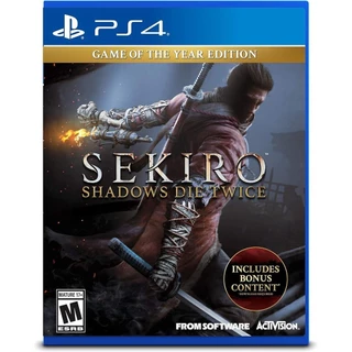 Sekiro Shadows Die Twice Game of the Year PS4