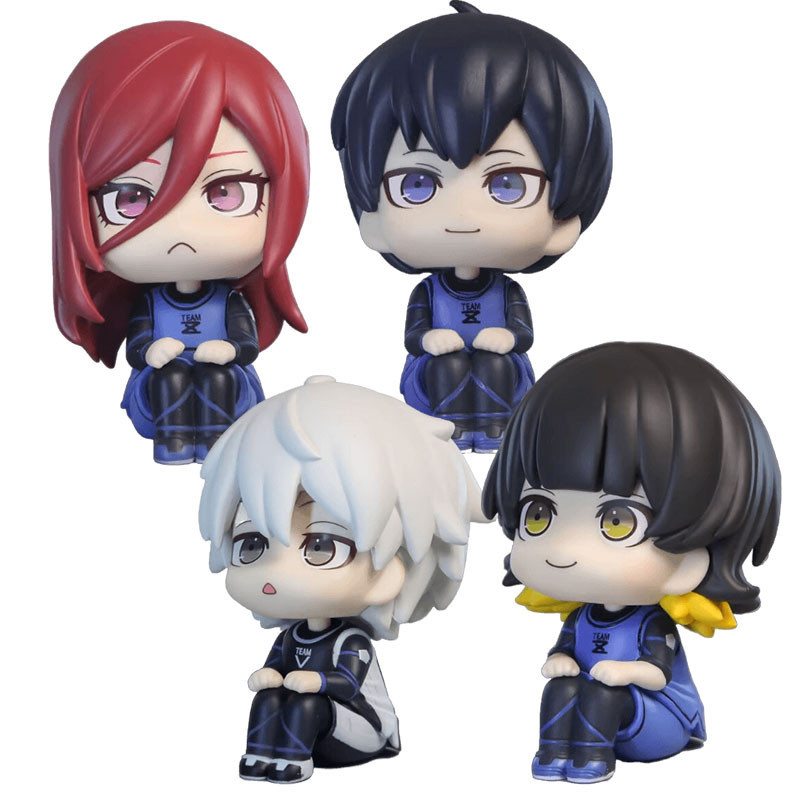 Zhongkaihua Blue Lock Rin Itoshi, statuetta a forma di torta a tema anime, modello in PVC, per casa e scrivania del computer, decorazione natalizia, regalo di compleanno, 7 cm
