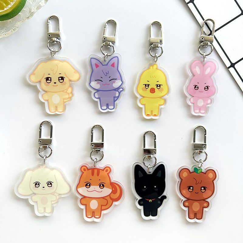 Kpop ATEEZ ANITEEZ Acrílico Chaveiro De Dupla Face Acessórios Para
