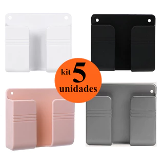 Kit Suporte De Celular Parede Para Carregar Multiuso Controle Remoto Longe de Radiação