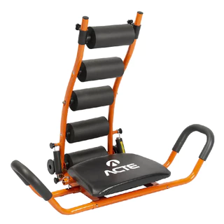 Aparelho Abdominal Ab Core Plus Assento Giratório Laranja E Preto E8 Acte Sports