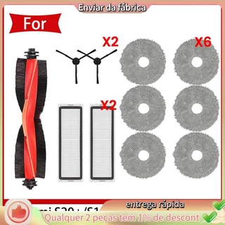 Para Xiaomi Robô Vácuo S20 +/S10 Plus/B108GL/B108CN B113CN Peças De Reposição Filtro Principal Escova Lateral Mop em Oferta na Shopee