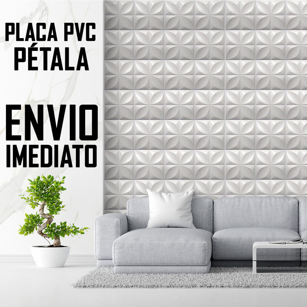 10 Placas PVC 3d Revestimento De Parede Decorativa 25 cm | Shopee Brasil