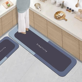 Tapete Super Absorvente De Secagem Rápida Chão De Banheiro Grande E Pequeno