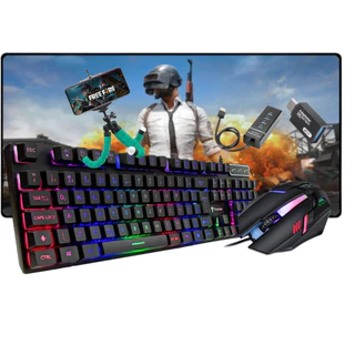 Kit Gamer Mobilador Completo Top Teclado Mouse Promoção F F em Oferta na Shopee