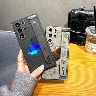 Estojo De Telefone De Luxo Para Astronauta Laser Compatível Com Samsung Galaxy S22 S23 S24 Ultra À Prova De Choque O Pulso
