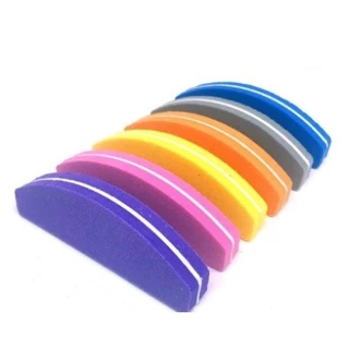 Kit Com 20 unidades MINI LIXA BUFFER BUMERANGUE FECHA POROS COLORIDO em Oferta na Shopee