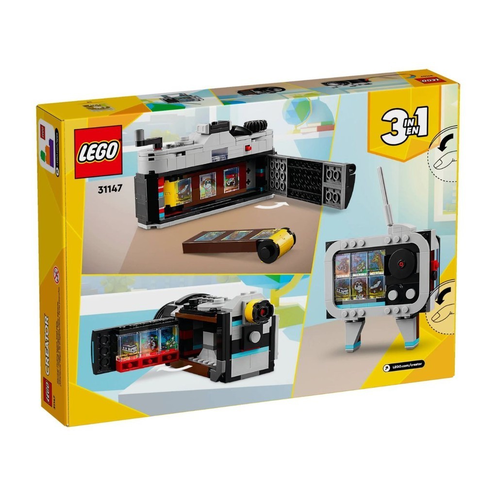 Lego Creator 3 em 1 31147 Câmera Retro 261 pçs