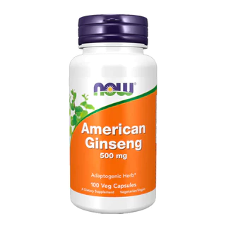 Extrato de Ginseng 500mg Now Foods 100Cáps Importado