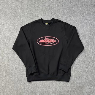 Estoque Pronto Meichao Corteiz Devil's Island Clássico Impresso Pullover Loose Basic Casual Round Neck Sweater