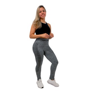 Calça Legging Estampada Feminina Levanta Bumbum Fitness Para