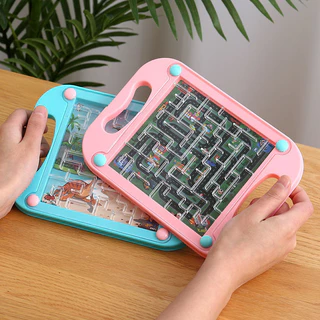 Jogo de Bolas de Equilíbrio Infantil Trilha de Jogo de Mão Labirinto de Bolas de Mesa Brinquedo Treinamento de Foco Educacional Jardim de Infância