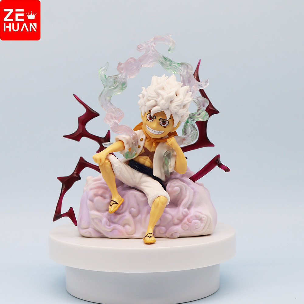 ONE PIECE 14.5cm Luffy Engrenagem boneco do luffy gear 5 articulado ...