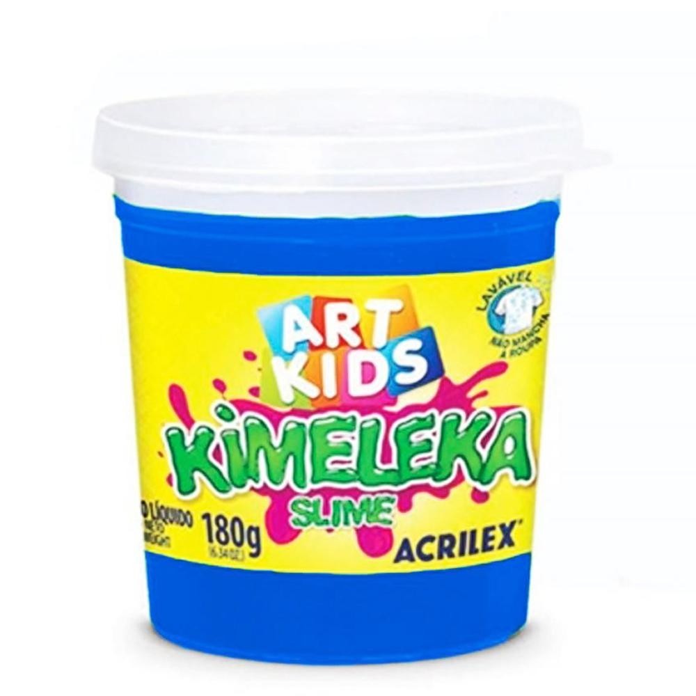 Geleinha Slime Kimeleka Azul 180g 0559 Acrilex - UN | Shopee Brasil