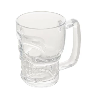 Caneca de Chopp Lyor Caveira Rock Style de Vidro 365ml