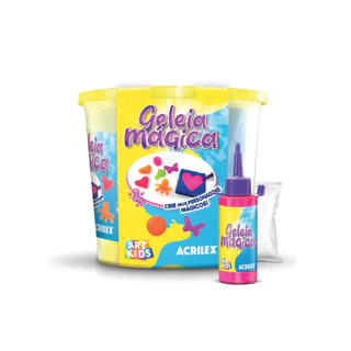 Geléia Mágica Acrilex 4 Pote Geleia - 7 moldes divertidos
