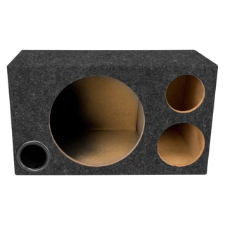 CAIXA TRIO SOM AUTOMOTIVO 12 POLEGADAS 1 ALTO FALANTE DUTO REDONDO 3 POL. MDF 15 MM (L: 58 X A: 33,5 X PS: 25 X PI: 35)