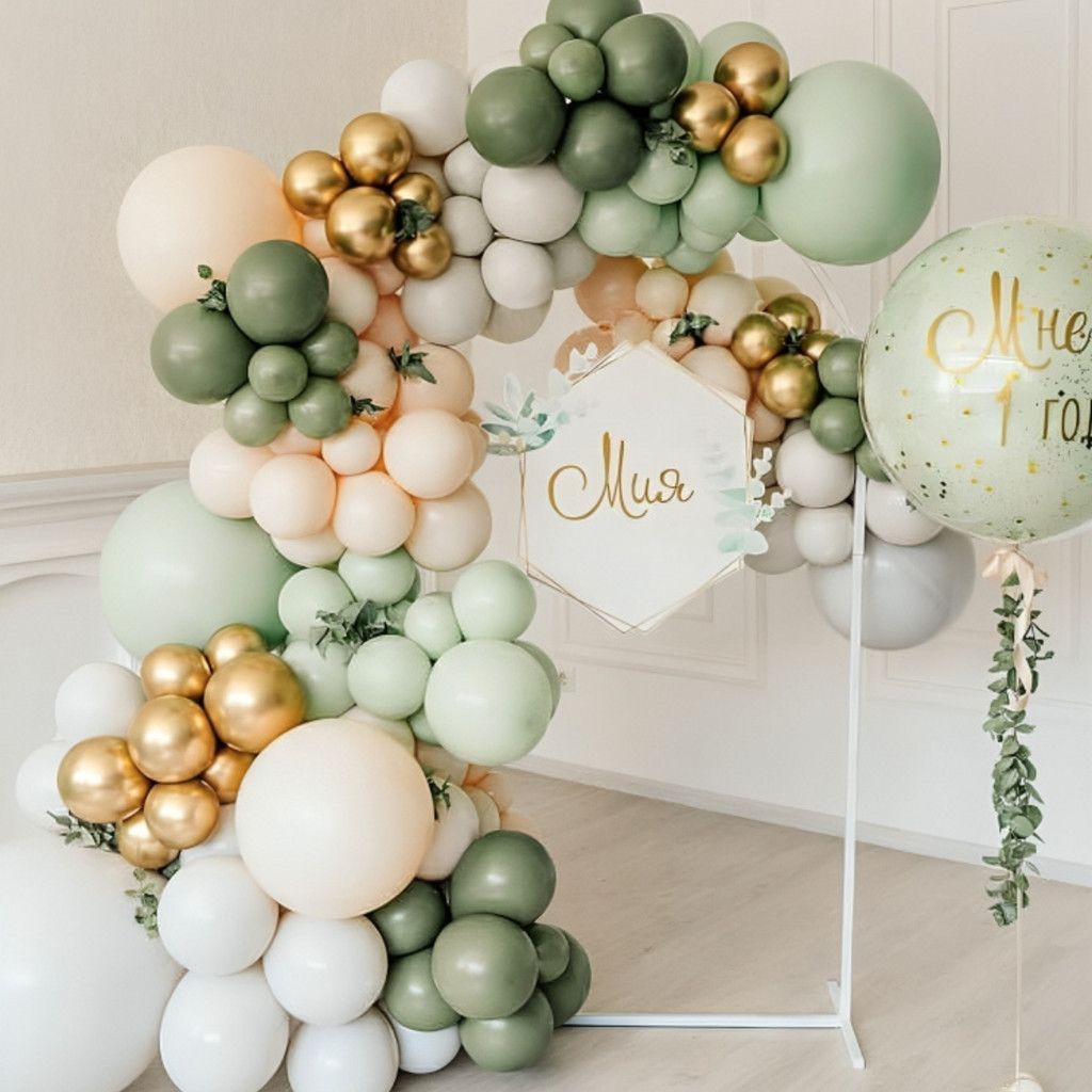 MEHOFOND 1 X 2,1 M Verde Foglie Di Eucalipto Arco Sfondo Rotondo Superiore Fotografia Sfondo Arco Cornice Vestito Baby Shower Battesimo Festa Di Compleanno Decorazione Arco Chiara Copertura - 9