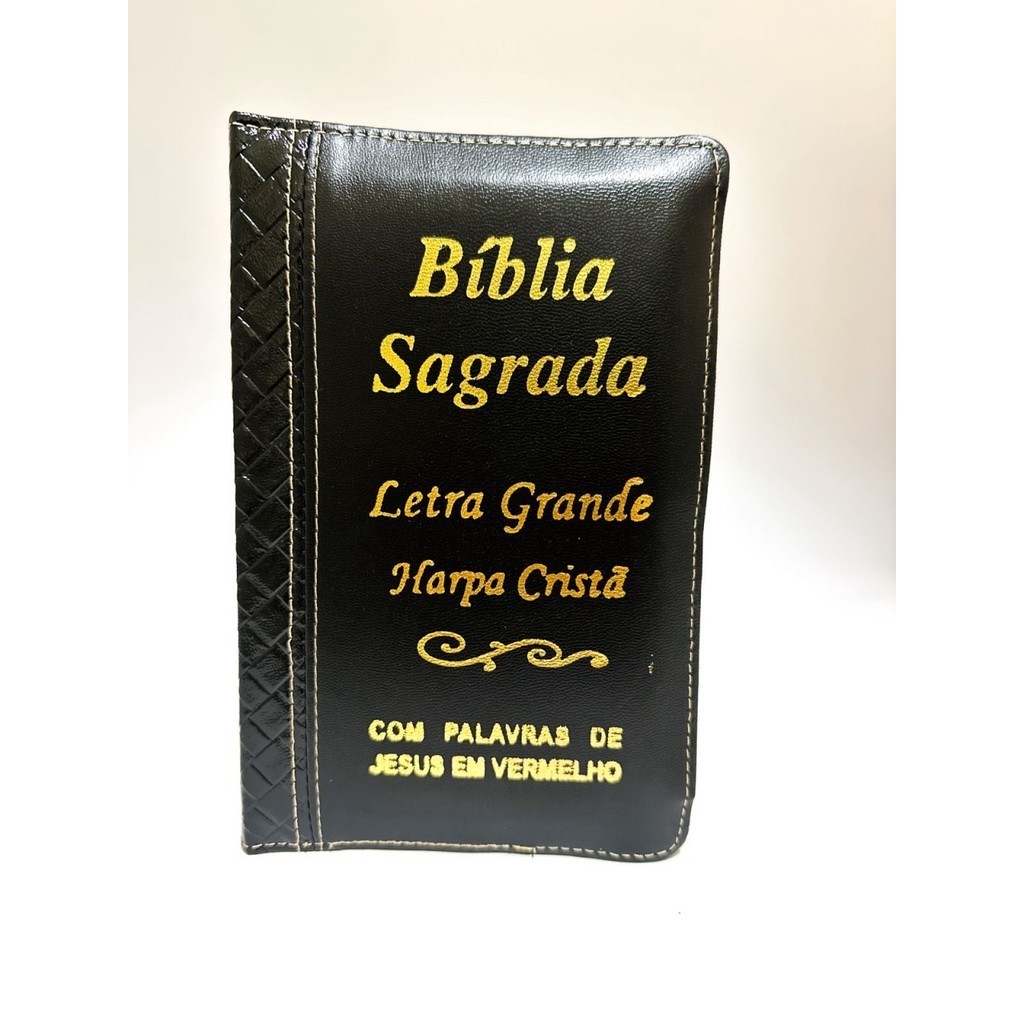 BÍBLIA SAGRADA (MÉDIA ZÍPER) PRETO