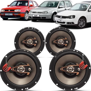 Kit Alto Falantes Dianteiros e Traseiros Volkswagen Golf 1994 a 2013 - Hurricane Platino 640w em Oferta na Shopee