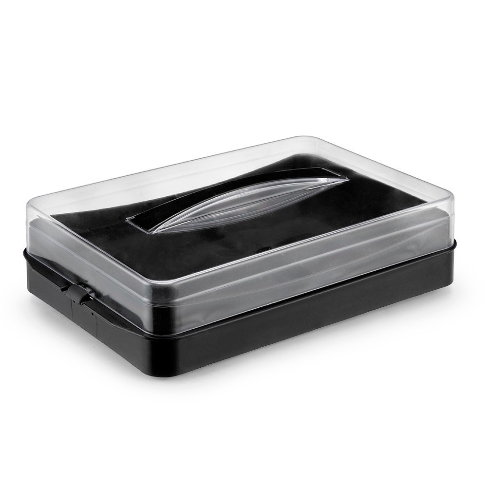 Porta Frios Presunto Queijo Acrílico Resistente 2 Divisórias Duplo Com Tampa e Trava Empalhável