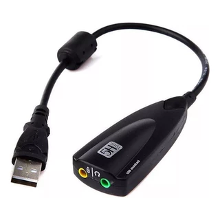 Adaptador De Áudio Usb 2.0 Externo Placa De Som 7.1