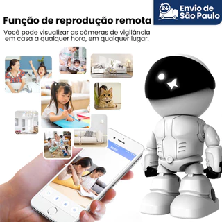 360 Cftvv2MP WiFi Câmera RobIP Sem Fio 1080P Vídeo Doméstico Inteligente