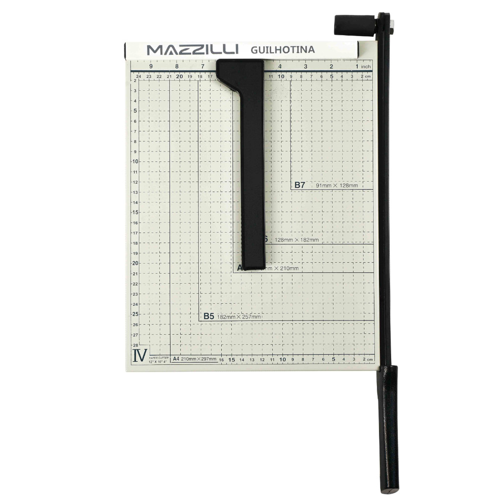 Guilhotina Cortador De Papel A4 Até 10 Folhas Com Trava KP15