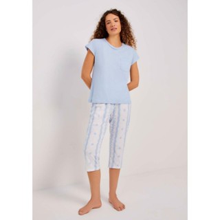 Pijama Longo Feminino Estampado Hering