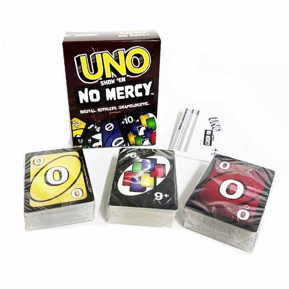 Uno Show Em No Mercy Card Game/UNO FLIP card game Multi Colorido Emocionante Novos Twists Da UNO Envio Rápido 03Q5