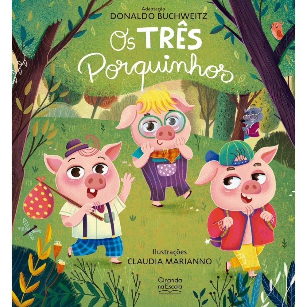 Livro Literatura infantil Os três porquinhos | Shopee Brasil