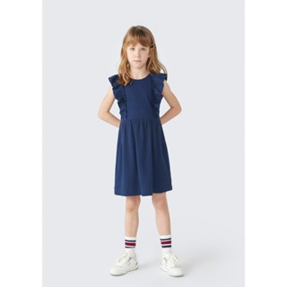 Vestido Curto Infantil Com Babados Hering Kids