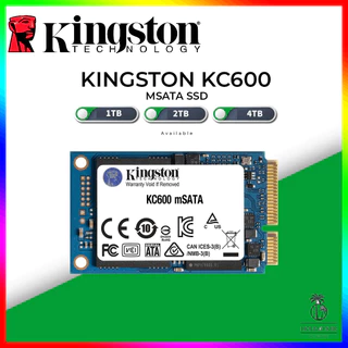 Kingston MSATA SSD (512GB/1TB/2T) KC600 3D TLC NAND Unidade Interna De Estado Sólido