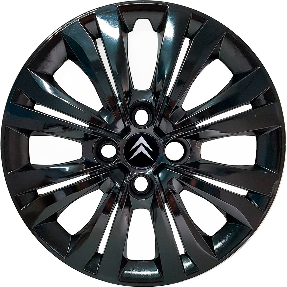 Calota Aro 15 Citroen C3 preta Black Piano G246pbu