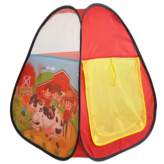 Barraca Tenda da Fazendinha Infantil Vermelho Toca Cabana Crianças Castela