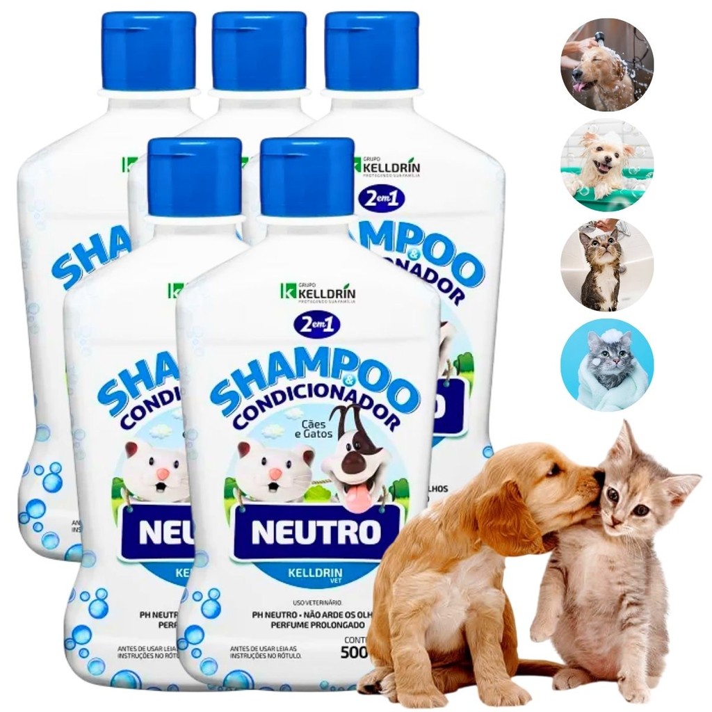 5 Shampoo e Condicionador Cães Spitz Alemão 2em1 500ml | Shopee Brasil