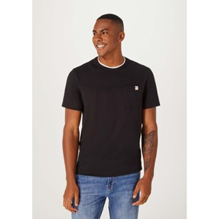 Camiseta Masculina Manga Curta Comfort Com Bolso Hering