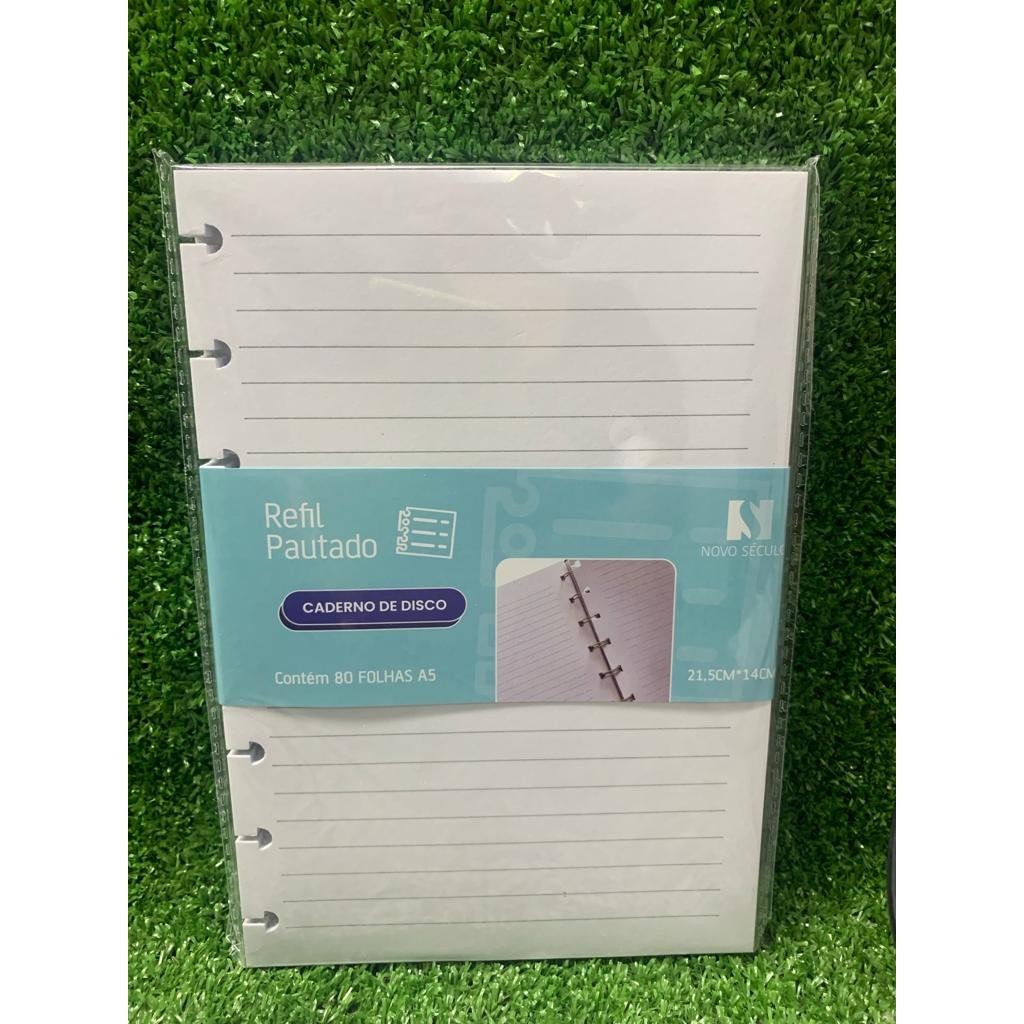Folhas Refil Do Caderno Inteligente Pequeno Caderno De Disco 80 Folhas Tamanho 21,5cmx14cm Multiuso NS-4413