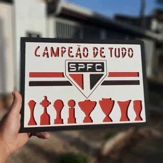 Quadro Campeão de tudo SPFC