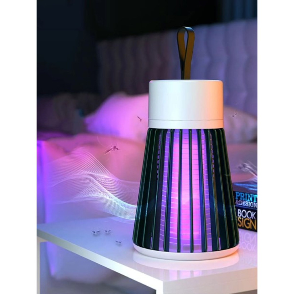 Mosquiteiro Elétrico USB LED Repelente Armadilha Mata Mosquito Moscas Luminária Killer