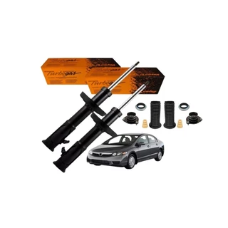 Par Amortecedor Dianteiro Honda New Civic 2006 A 2011 +kit