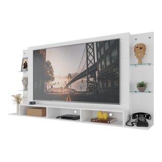Painel Ripado Madeira Mdf Premium 2,7mx55cm Parede Tv Sala