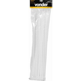 Abraçadeira de nylon branca 12 mm x 64 cm com 100 peças - Vonder