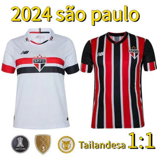 Equipe Nova Camisa 2024/2025 São Paulo Camiseta De Futebol Caseiro Homens Thai Versão 1 : 1