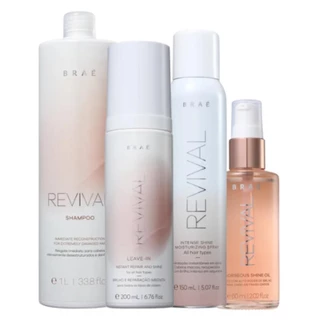 Kit Braé Revival Shine Leave in (4 Produtos)
