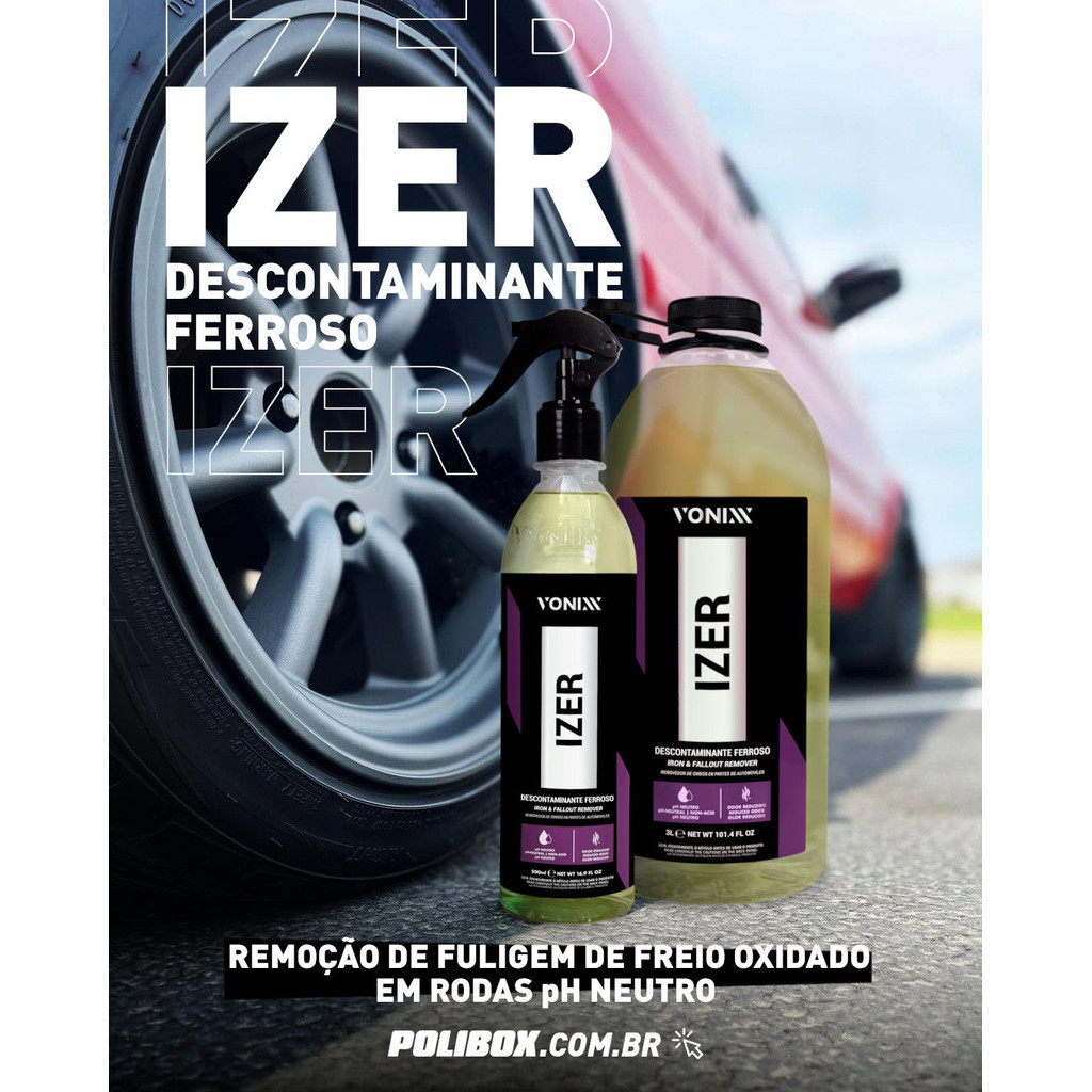 IZER Descontaminante Ferroso limpeza de rodas aço metal e liga