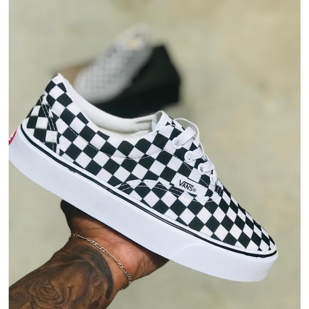 Tênis Vans Authentic Xadrez 34 35 36 37 38 39 40 41 42 43 Unissex ...